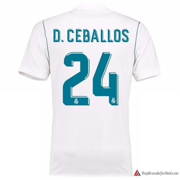 Camiseta Real Madrid Primera equipación D.Ceballos 2017-2018